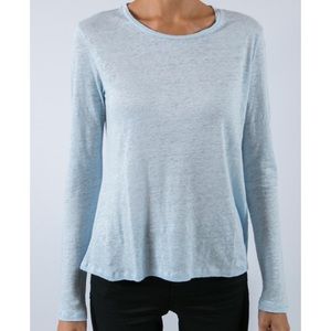 NWT Majestic Filatures Long Sleeve Linen T-Shirt